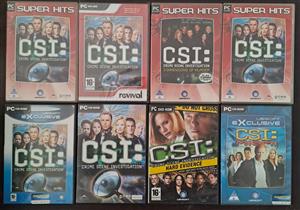 PC Games: CSI: Crime Sceen Investigation. Eight to choose from.