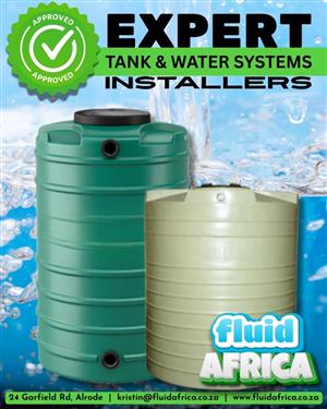 APPROVED stockists & installers of tanks and water systems.