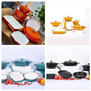 11pc cast iron cookware sets for sale