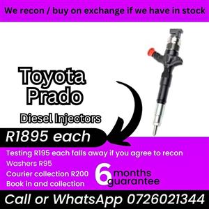 Toyota Prado diesel injectors for sale on exchange or to recon yours
