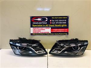 Audi Q5 left and right side xenon LED pre-face headlights