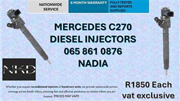MERCEDES C270 DIESEL INJECTORS FOR SALE -RECONDITIONED AND NEW