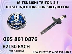 MITSUBISHI TRITON 2,5 DIESEL INJECTORS FOR SALE / RECON WITH WARRANTY JOHANNESBURG