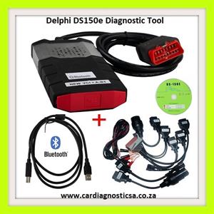 Car diagnostic Tool: Delphi DS150E bluetooth + 8 car adaptors  NOW IN STOCK!!