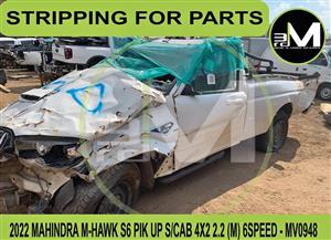 STRIPPING FOR PARTS - 2022 MAHINDRA M-HAWK S6