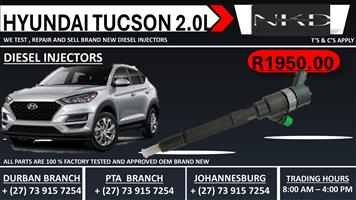 Hyundai Tucson 2.0L Diesel Injectors 