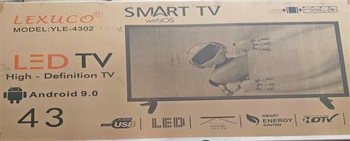 43" Smart Android HD LED TV, New with 1 year warranty and FREE DELIVERY