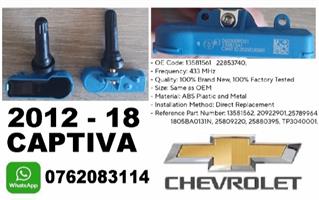 Chevrolet Captiva TPMS tyre pressure monitor sensors and valves 