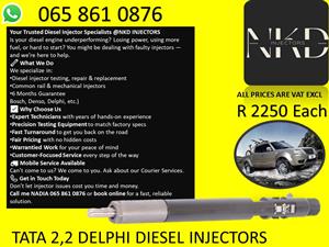 TATA 2.2 DIESEL INJECTORS FOR SALE OR WE RECON THEM 