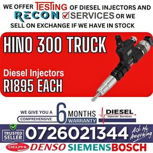 Hino 300 diesel injectors for sale
