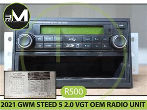 2021 GWM STEED 5 2.0 VGT OEM RADIO UNIT MV0720