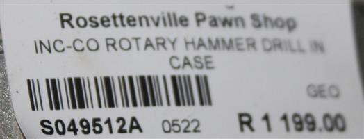 INC-CO Rotary hammer drill in case S049512A #Rosettenvillepawnshop