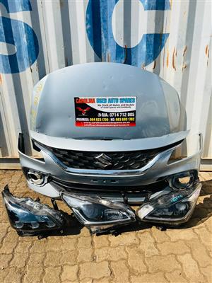 Suzuki Baleno front spares (bumper,bonnet,left LED headlight,LT and RT headlight