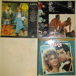 ABBA, Beach Boys and Grease Vinyl Records x 4