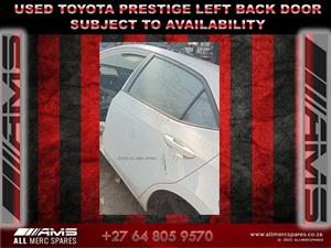 USED TOYOTA COROLLA PRESTIGE LEFT BACK DOOR – GENUINE PART