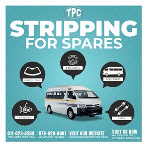 Come look at our wide range for Stripping for Spares.