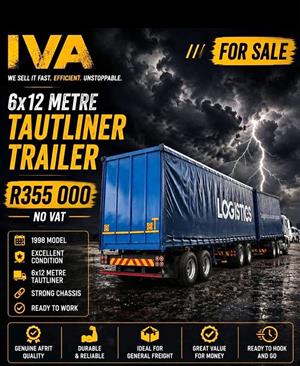 Afrit 6x12 m Tautliner trailer