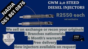 GWM STEED 5 DIESEL INECTORS FOR SALE BY NKD DIESEL INJECTORS 