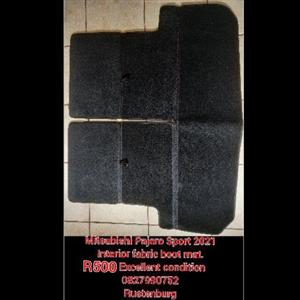 Mitsubishi Pajero Sport 2021 interior fabric boot mat
