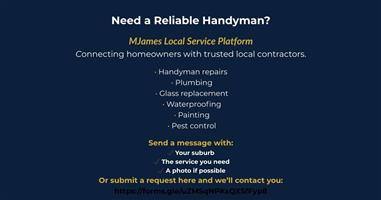Handyman | Plumbing | Glass Replacement | Randburg