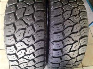 265/60/18 Rugged Terrain R/T Tyres for Sale. Contact 0685415547