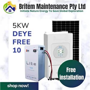 5Kw Deye Double Story House Load-shedding & Bill Reduction Solar System