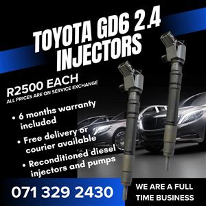 TOYOTA GD6 2.4 INJECTORS FOR SALE WITH WARRANTY 