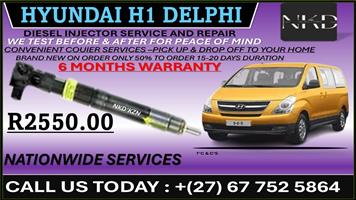 Hyundai H1 Delphi Diesel Fuel Injectors 