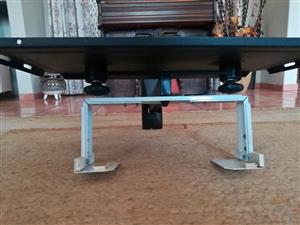 Wall mount TV and DVD Player stand combo.