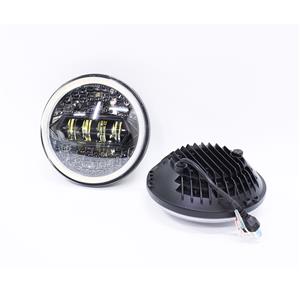 Universal 7″ LED H4 Angel Eye Design Headlights (set)