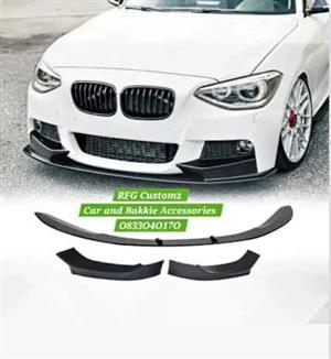 F20  Bmw 1 series Msport 3 piece front spoiler ,Roof Spoiler