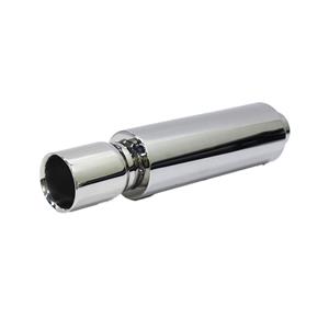 Stainless Steel Backbox Booster - 90mm Single Straight Tip