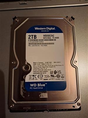 Western Digital Blue WD20EZAZ 2TB Sata 6Gbps PC HA500