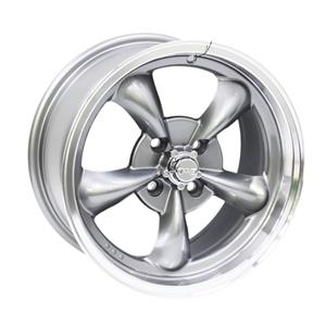 15″ GR826C 4/100 Gunmetal Machine Lip Alloy Wheels