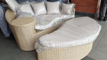 used wicker patio furniture set