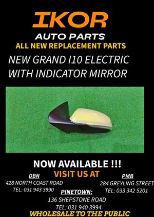 NEW GRAND I10 ELECTRIC WITH INDICATOR MIRROR 