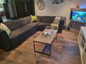 Zayne 5pce Eva Grey Corner Lounge Suite for sale. Verg good condition/New