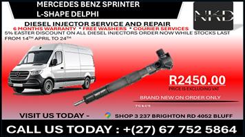 Mercedes Sprinter L-Shape Diesel Injectors on recondition