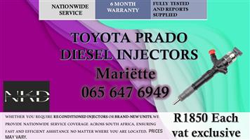GAURANTEE RELIABLE DIESEL INJECTORS TOYOTA PRADO