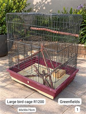 large bird cage (60x50x75cm)