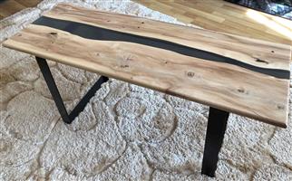Coffee table river table