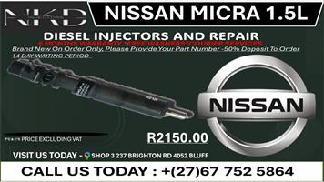 Nissan Micra 1.5L Diesel Injectors on Recondition