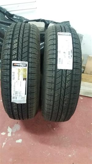 2 × Hankook 215/70R16 SUV tyres for sale, Brand new for R3000.00 