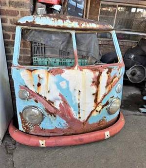 Man Cave Collection - Vintage Volkswagen Combi - Front End Including Lights  Size: 1680mm x 1550mm