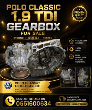 POLO CLASSIC 1.9TDI ATD GEARBOX FOR SALE 