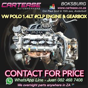 VW POLO 1.4LT #CLP ENGINE AND GEARBOX