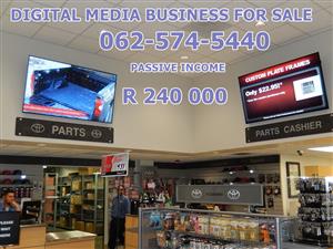 Media screen passive income per month business for sale 