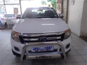 2014 Ford Ranger XLT 3.2 6speed Double Cab, 4x2  Automatic, Diesel White Color  