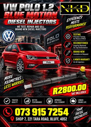 Vw Polo 1.2L Bluemotion Diesel Injectors 