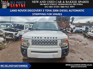 Stripping for Spares: 2006 Land Rover Discovery 3 TDV6 2.7 diesel automatic